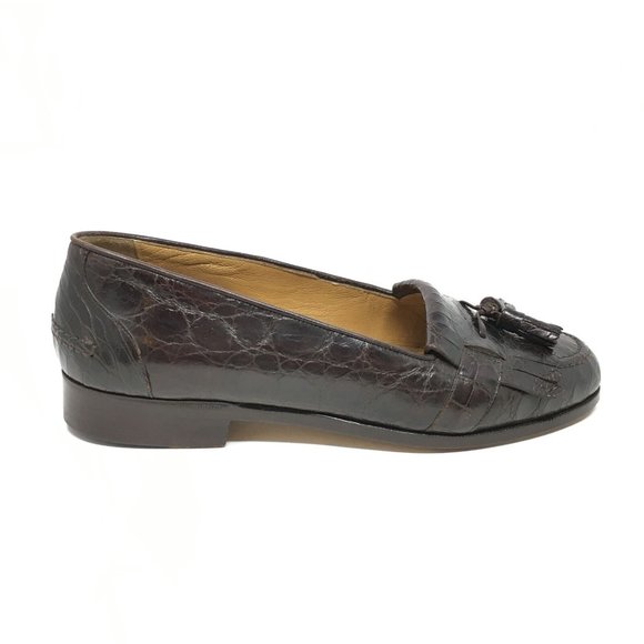 Bragano Cole Haan Loafers Shoes Size 7 Alligator main image 7
